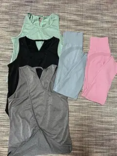 【まとめ売り】ヨガウェア 5点セット