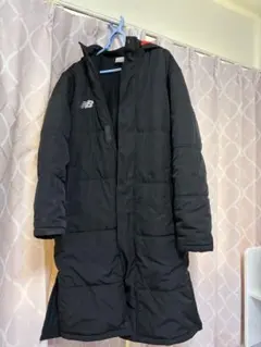 New Balance フード付きベンチコート ブラック　160センチ