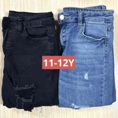 SHEIN ダメージデニム 2セット 11-12Y