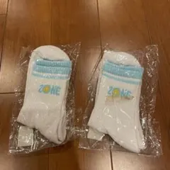 ZONEロゴ入りホワイトソックス