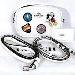 良品 COACH Disney コラボ PVC シグネチャー 2WAY バッグ