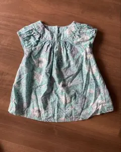 baby GAP花柄 ワンピース エメラルドグリーン 半袖のサムネイル