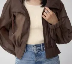 レザー ブルゾン