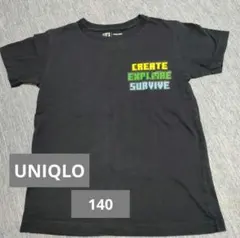 140 UNIQLO Minecraft Tシャツ マインクラフト ユニクロ