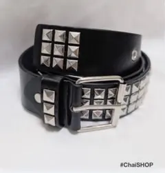 スタッズベルト黒 y2k sk8 スケーター ロック デニム ブラック