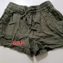 GAP リネン混 ショートパンツ カーキ XXSのサムネイル