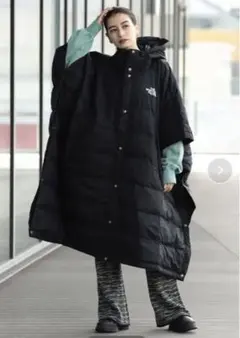 ダウンポンチョ ダウンジャケット