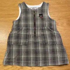 ミキハウス ダブルビー ジャンパースカート ワンピース 80女の子