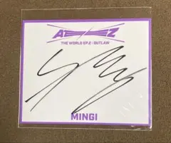 ATEEZ ミンギ　サイン　リリイベ