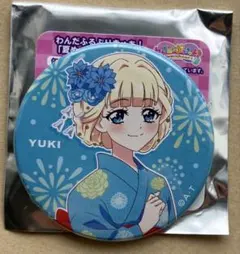 わんだふるプリキュア 夏　浴衣　缶バッジ　猫屋敷ユキ