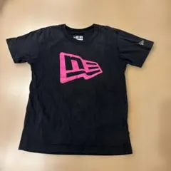NEW ERA キッズ Tシャツ 130 ブラック ピンク