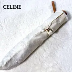 CELINE トリオンフ マカダム 黒 UV 折りたたみ傘 8897 - メルカリ