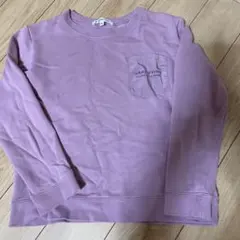 GLOBAL WORK 薄紫 ポケット付きトレーナー XL