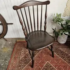 60s〜70sオールドマルニ MARUNI ダイニングチェア スピンドルバック①