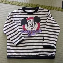 futa futa ミッキーマウス ストライプ トップス 90cm