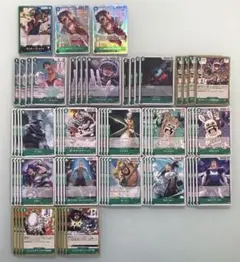 ワンピースカード　緑青ルフィ　緑デッキパーツ　イワンコフSR 決戦の刻