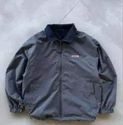 Perushu ナイロン×フリース　リバーシブルスタンドネックブルゾン