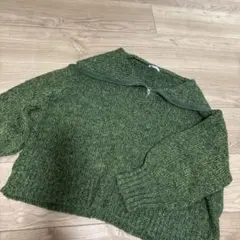 ジップアップニット