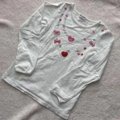 ミキハウス　長袖カットソー 白　120サイズ