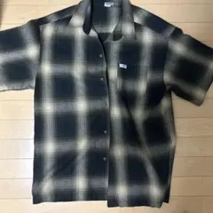 CALTOPチェック柄 半袖シャツ 黒とベージュ