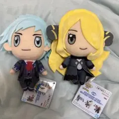 ポケモンマスターズEX ぬいぐるみ マスコット　ダイゴ シロナ　2個セット