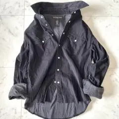 美品　ラルフローレン　コーデュロイ　シャツ　黒　羽織り
