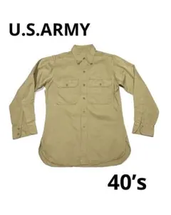 40’s Vintage US ARMY COTTON SHIRTS 実物