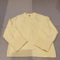 H&M イエロー 長袖ニットセーター XS