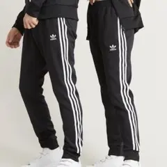 adidas ブラックジョガーパンツSサイズ
