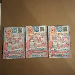 アイカツフレンズ カード シンガソングピンクトップス 3枚セット