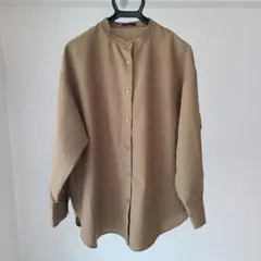 ITEMS URBAN RESEARCH バンドカラーシャツ ベージュのサムネイル