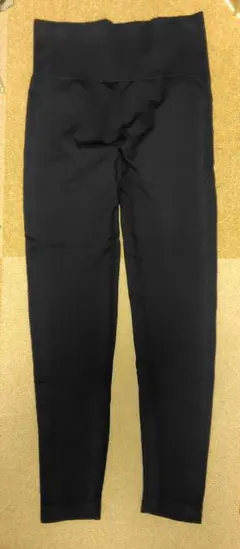 ネイビー ハイウエスト ヨガパンツ レギンス M