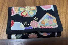 和風花柄財布