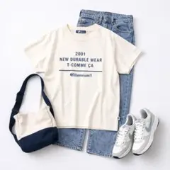 comme ca♡ロゴプリントパックTシャツ 半袖 カジュアル XXSのサムネイル