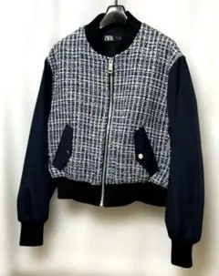ZARA ツイードボンバージャケット