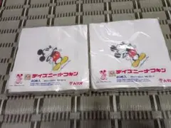 未開封品　昭和レトロ　ディズニー ナフキン　2個セット