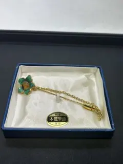 花モチーフ ブローチ 金メッキ