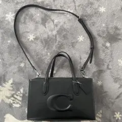 ブラック Cロゴ ショルダーバッグ