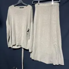 902 ketty ニットスカートセットアップ ブラウン