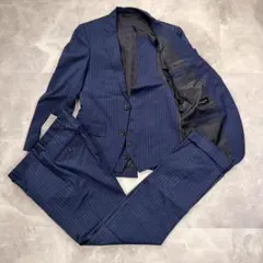 JOHN PEARSE スリーピース セットアップ スーツ ストライプ 背抜き