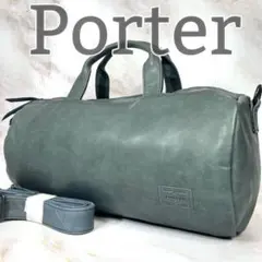 希少 PORTER ポーター フランク ボストンバッグ ミニボストン グリーン