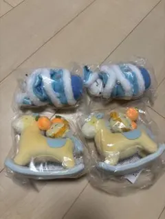 すみっコぐらし おかざりすみっコ てのりぬいぐるみ ほこり もくば 4体セット