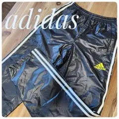 アディダス　3本線　ピステパンツ　160cmジュニア　ウィンドブレーカーパンツ