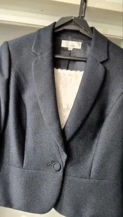 ネイビー テーラードジャケット ワンピースセット11号