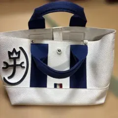 CASTELBAJAC トートバッグ ホワイト/ネイビー