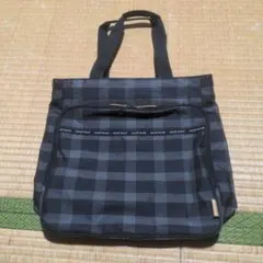 メンズトートバッグ チェック柄