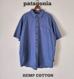 90s 名作patagonia パタゴニア HEMP ヘンプオープンカラーシャツ