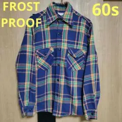 60s FROSTPROOF ビンテージ ヘビーネルシャツ ネイビー