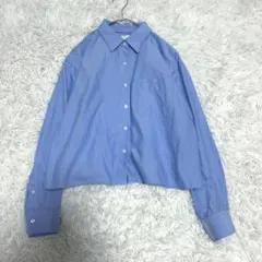 ユニクロ　JWA オックスフォード　シャツ　青　L