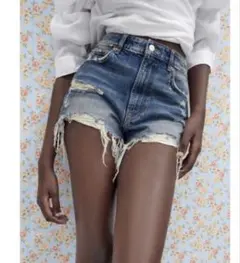 ZARA ZW THE HIGH WAIST clash SHORTS